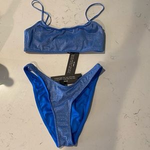 NWT triangl shimmer bikini